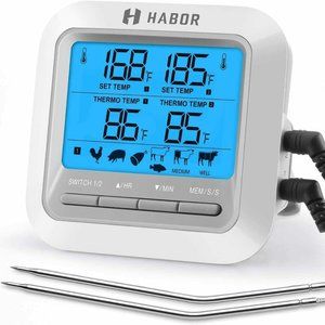 Habor CP063AH 063 Dual Probe BBQ Thermometer White